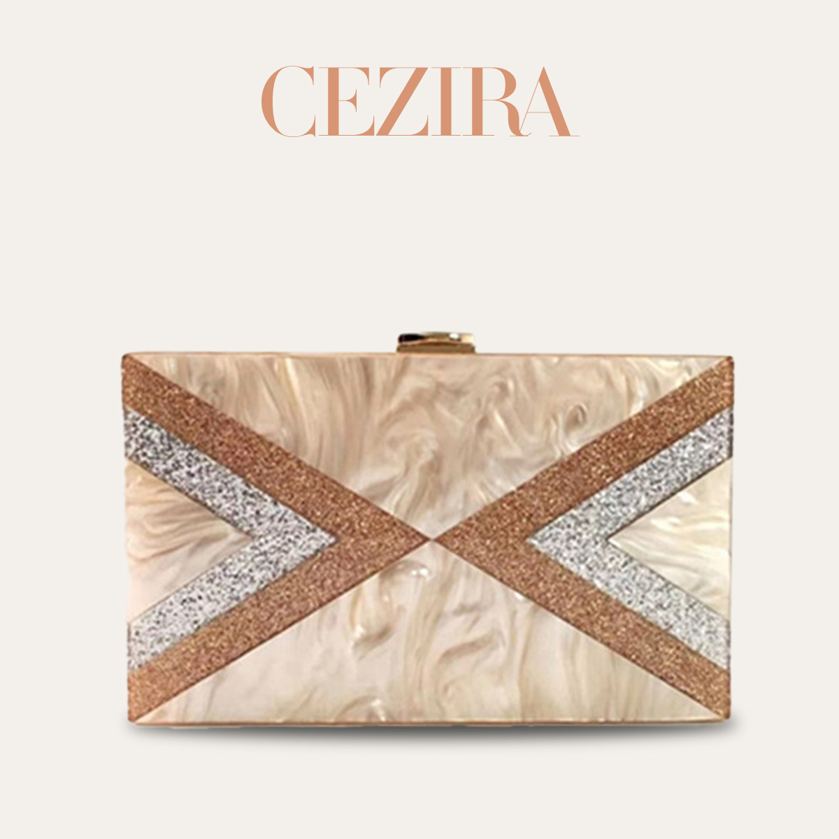 Ethnic Fashion Designers - Borsa Clutch da Sera CR in