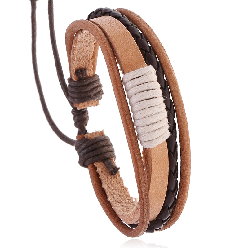 Ethnic Fashion Pk - 2025 Bracciale in pelle da uomo