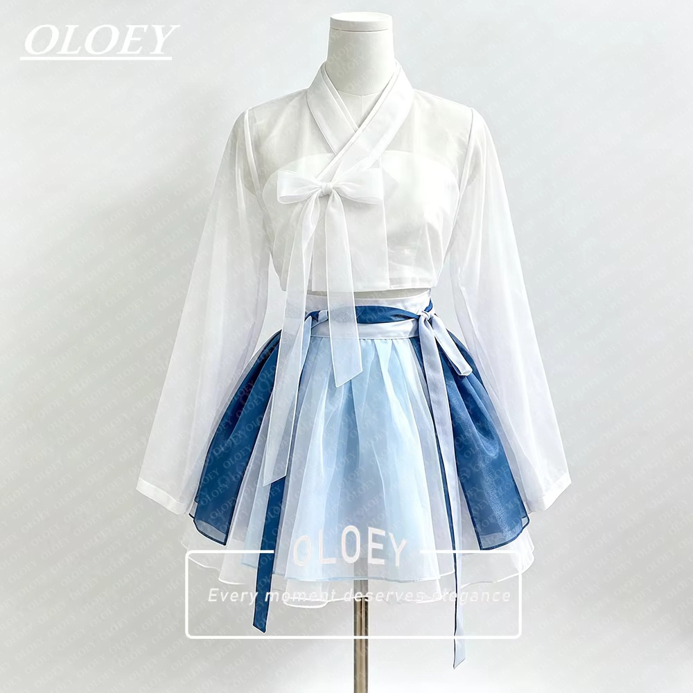 Hanbok Modern Set - OLOEY Abito Moderno Corto per Concerto