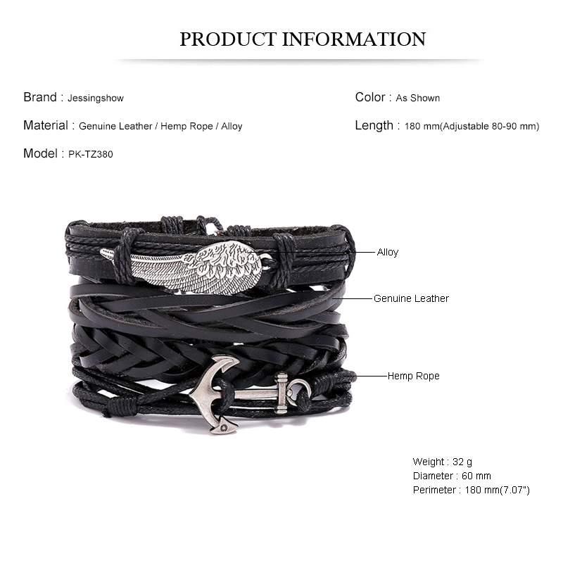 Nuovi braccialetti di cuoio in - Ethnic Fashion Pk recensione e prezzo