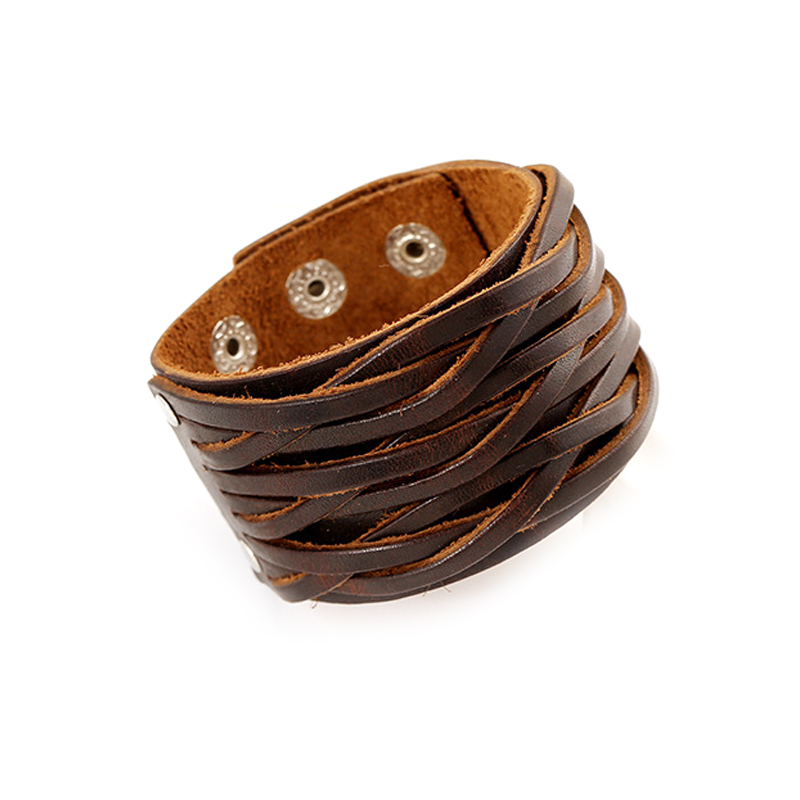 Bracciali larghi in vera pelle - Ethnic Fashion Pk recensione e prezzo