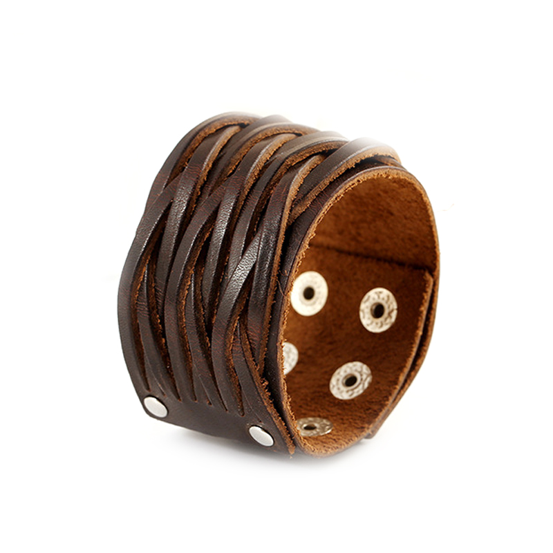 Bracciali larghi in vera pelle - Ethnic Fashion Pk recensione e prezzo
