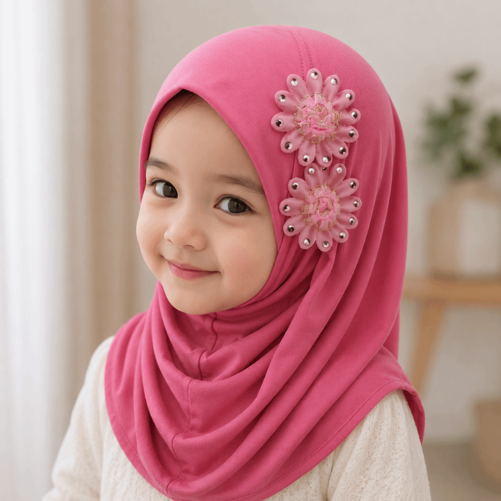 Hijab per Bambine con Fiori, M - Ethnic Fashion Girls recensione e prezzo