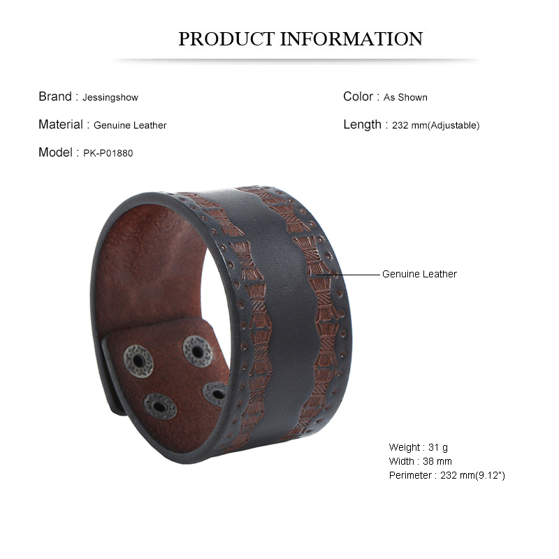 Bracciale largo in pelle di va - Ethnic Fashion Pk recensione e prezzo