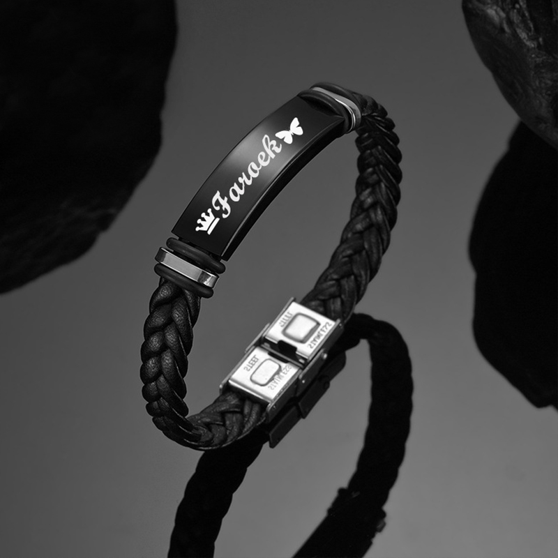 Bracciale di Lusso in Pelle In - Ethnic Fashion Logo recensione e prezzo
